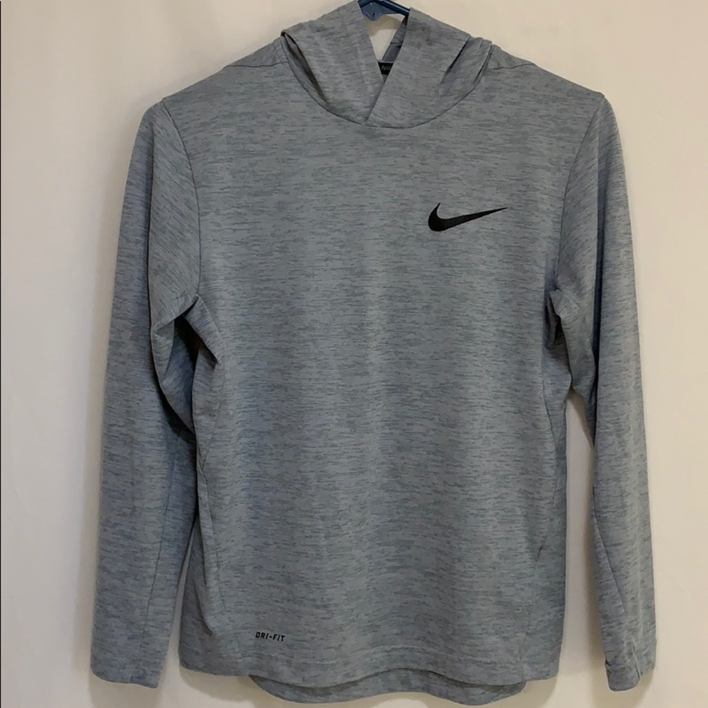 NIKE Dri-Fit Youth hooded long sleeves shirt